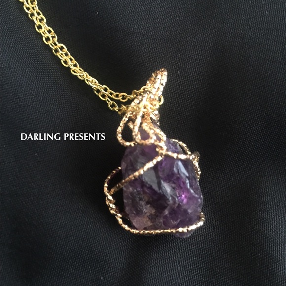 DARLING Jewelry - ⬇️ AMETHYST & 18K GOLD DIPPED CHAIN NECKLACE